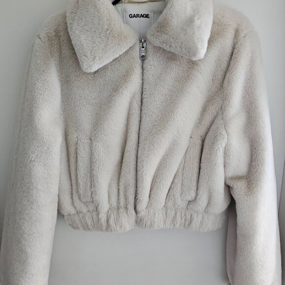 Faux Fur Bomber Jacket - Picture 2 of 3